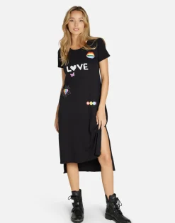 Online #1 Love Rainbow Lip Midi Dress In | Genesis By Women Dresses