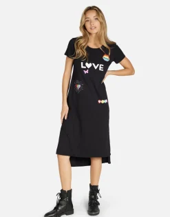 Online #1 Love Rainbow Lip Midi Dress In | Genesis By Women Dresses