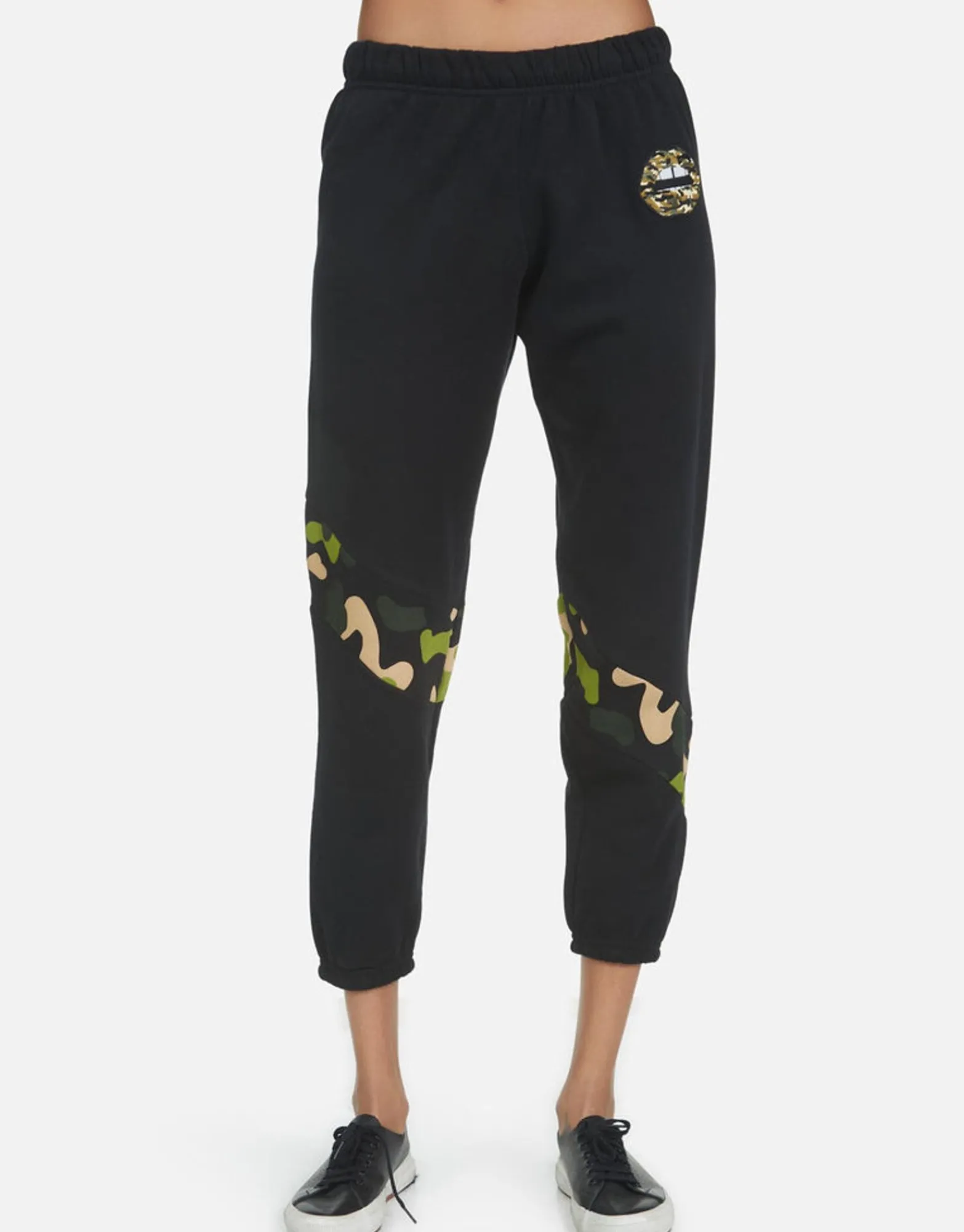 Cheap Abra Camo Lip Women Crop Sweatpants