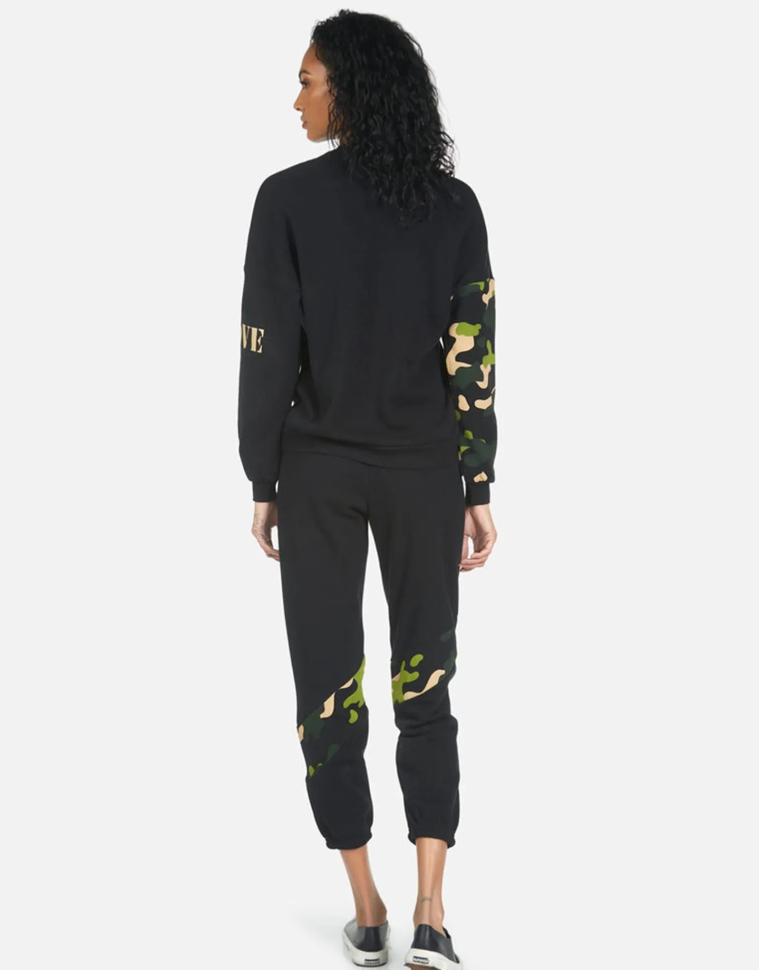 Cheap Abra Camo Lip Women Crop Sweatpants