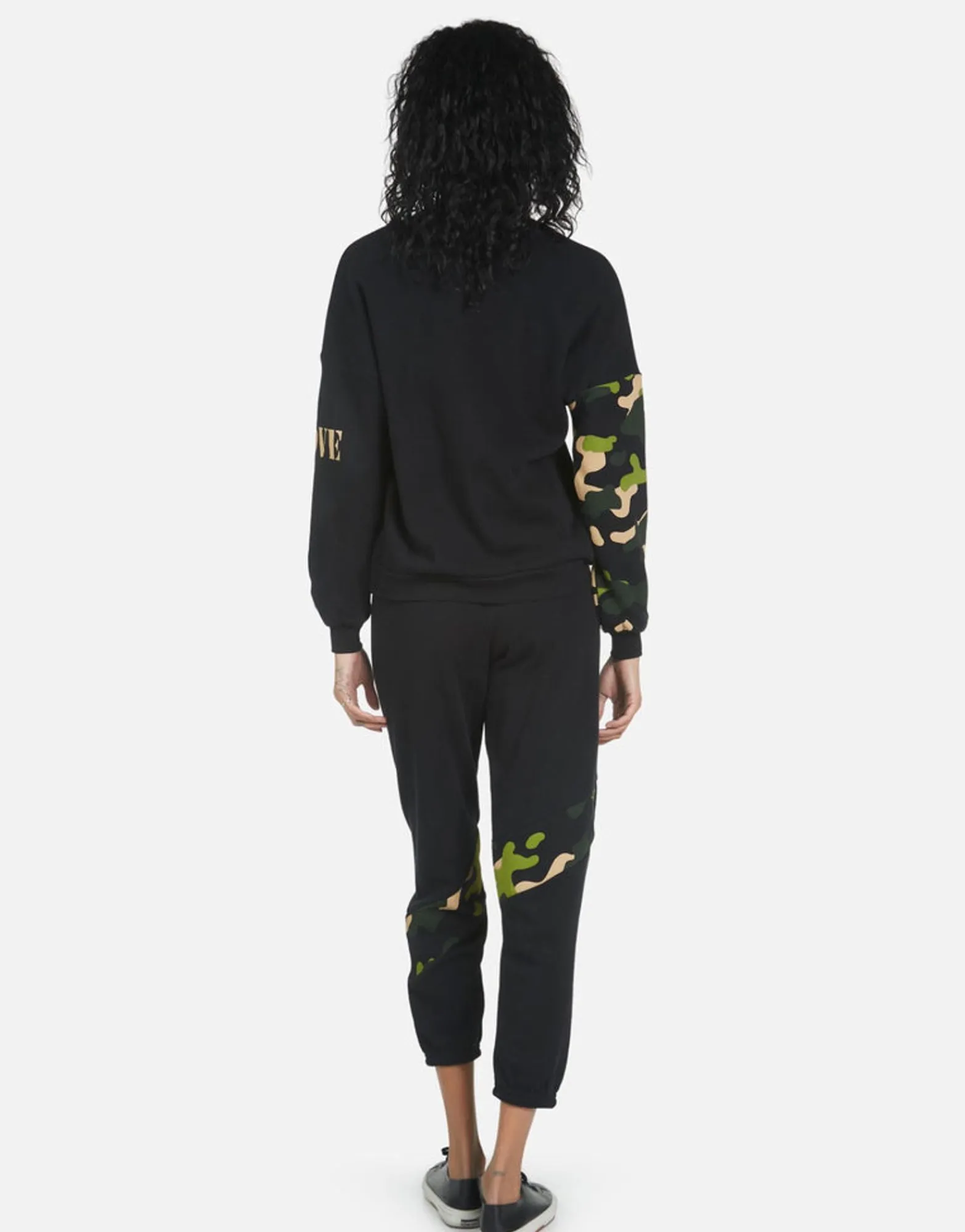 Cheap Abra Camo Lip Women Crop Sweatpants