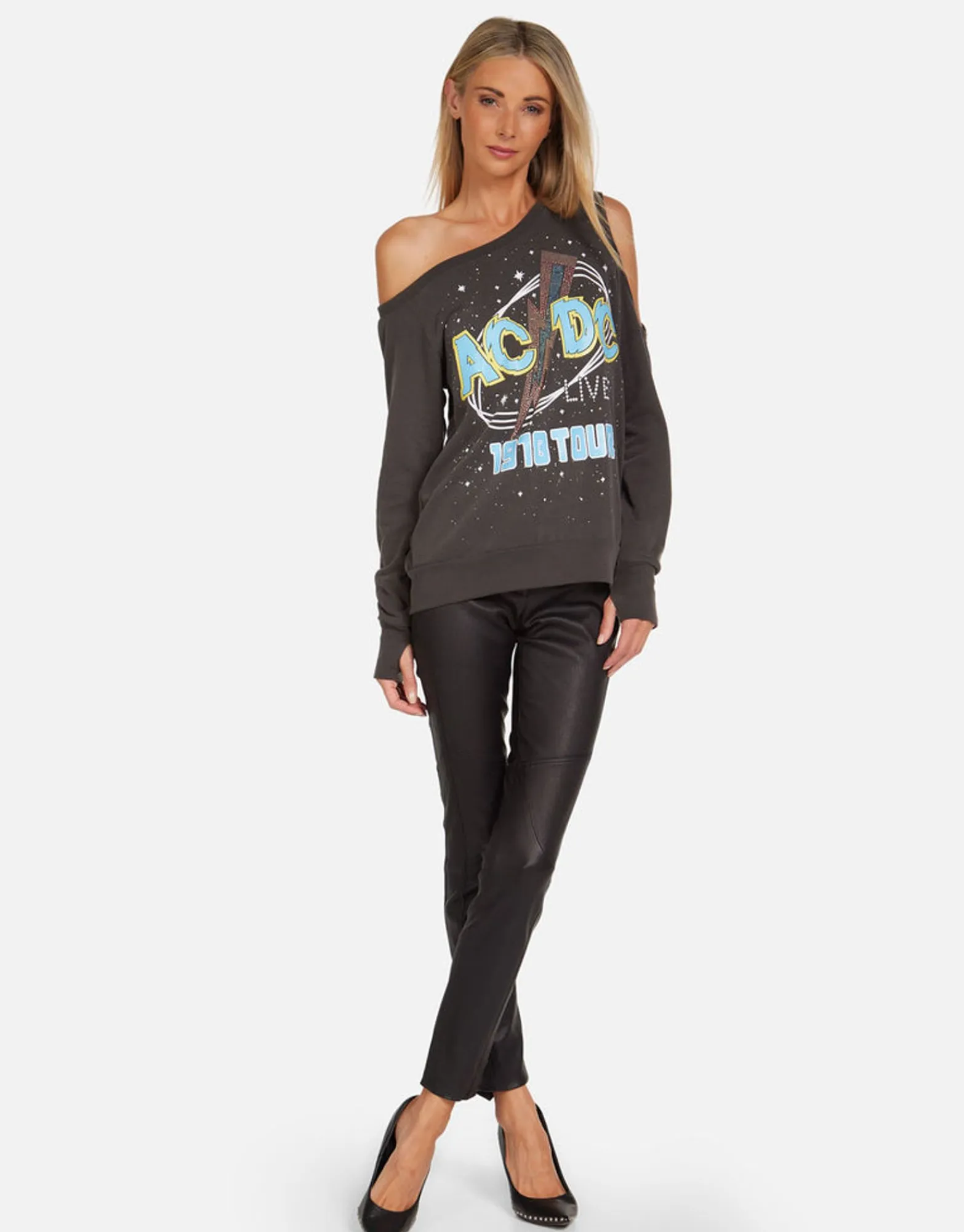 Online Acdc 1978 Tour Vintage Concert Top | Joanna By Women Long Sleeve