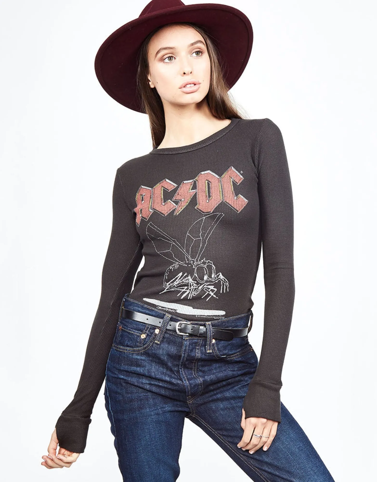 Best Sale Acdc Bug L/S Fitted Thermal W/ Thumbholes | Mckinley Women Long Sleeve