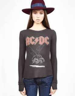 Best Sale Acdc Bug L/S Fitted Thermal W/ Thumbholes | Mckinley Women Long Sleeve