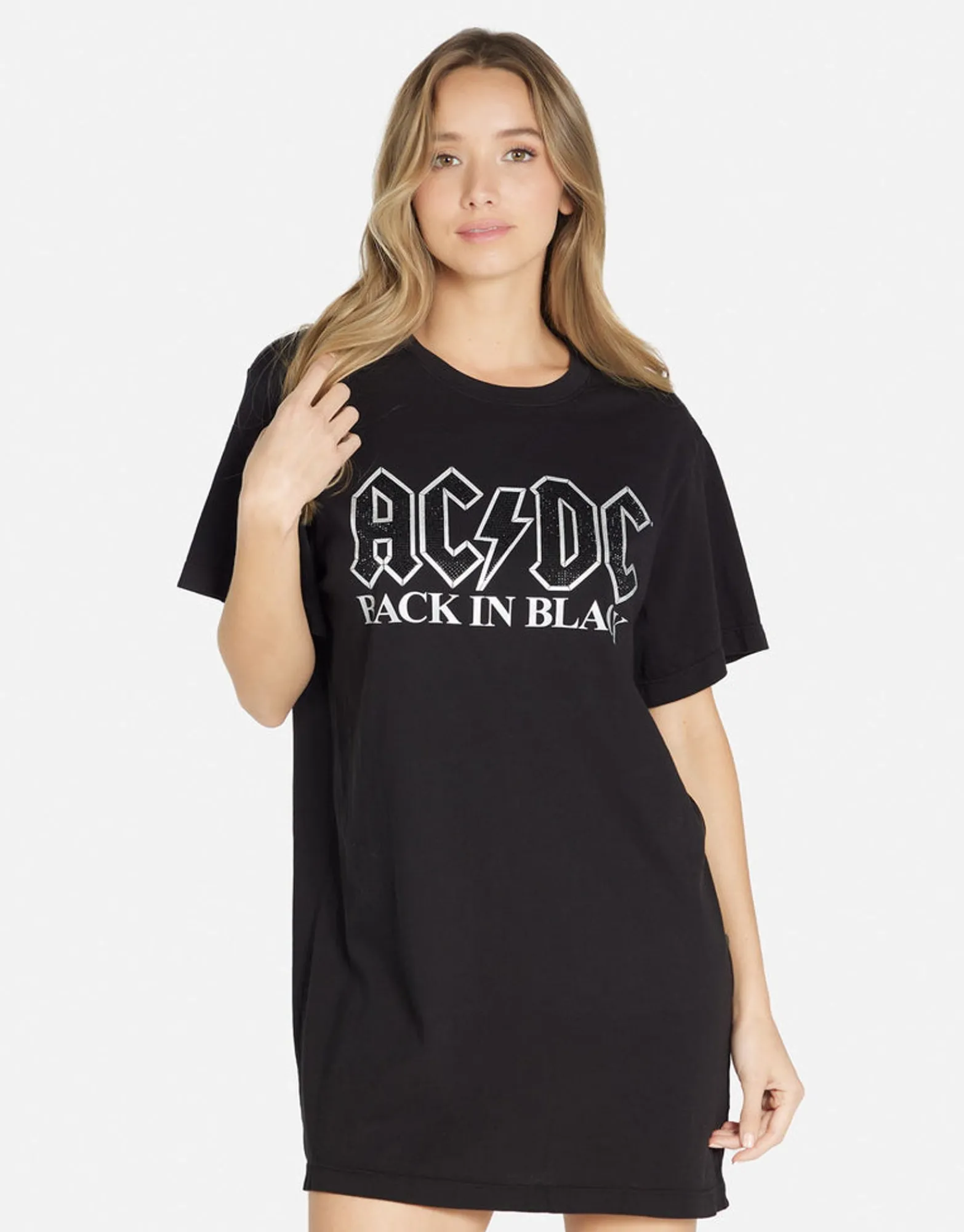 Best Sale Acdc Crystals T-Shirt Dress In | Misty By Women Dresses