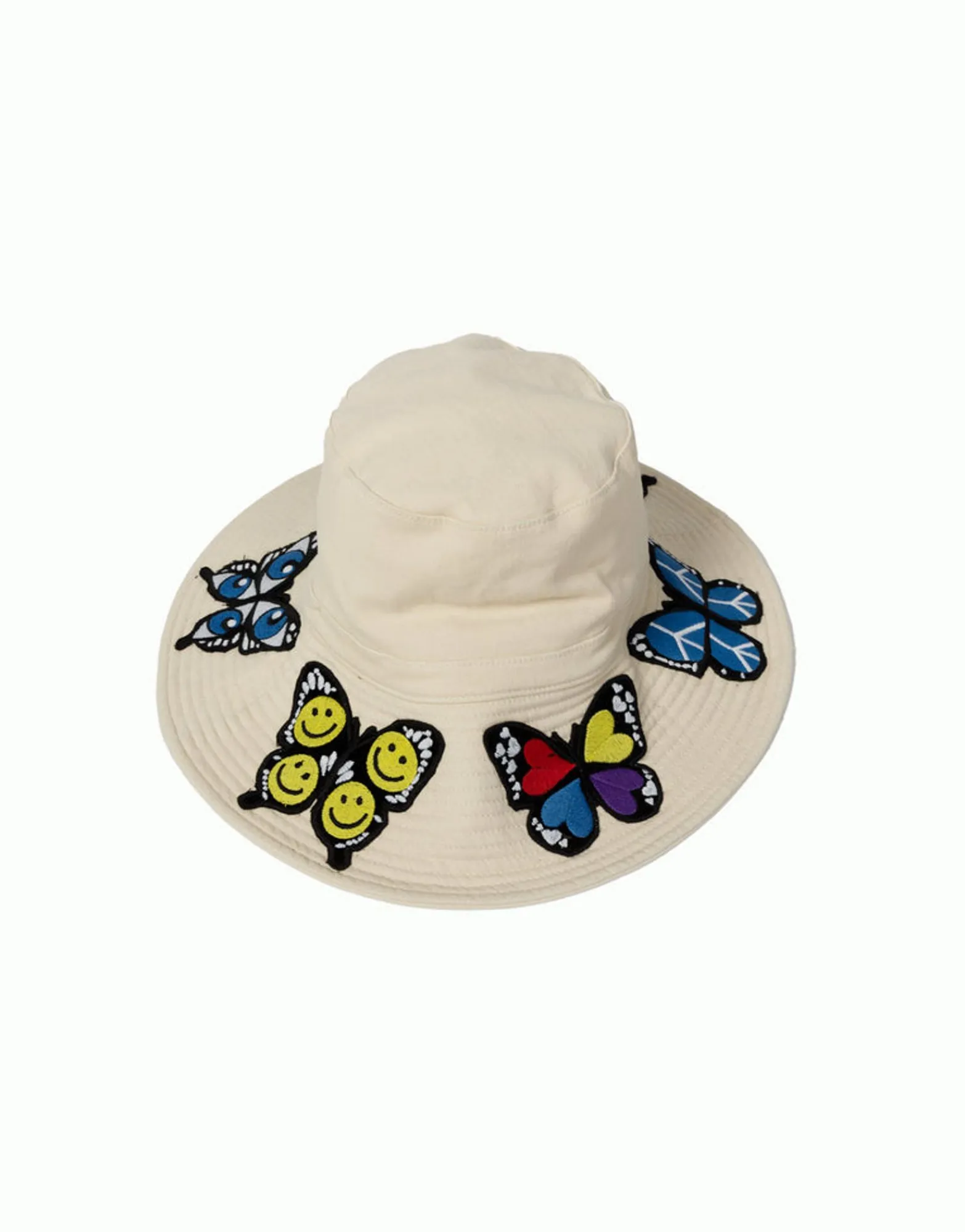 Clearance Adina- Bucket Hat W/ Butterfly Patches Hats