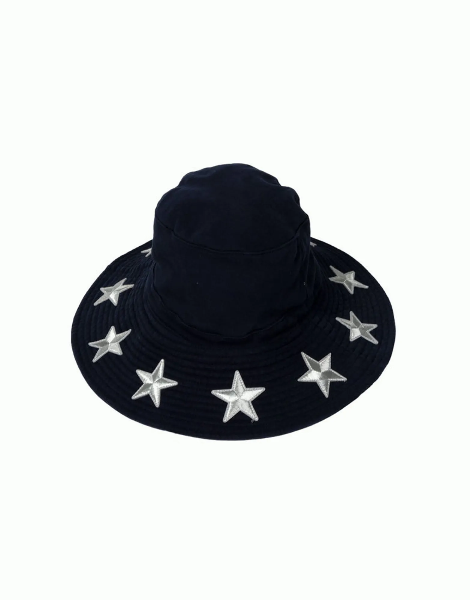 New Adina- Bucket Hat W/ Metallic Star Patches Hats