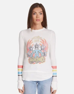 Hot Aerosmith Tour Fitted Thermal In | Mckinley By Women Long Sleeve