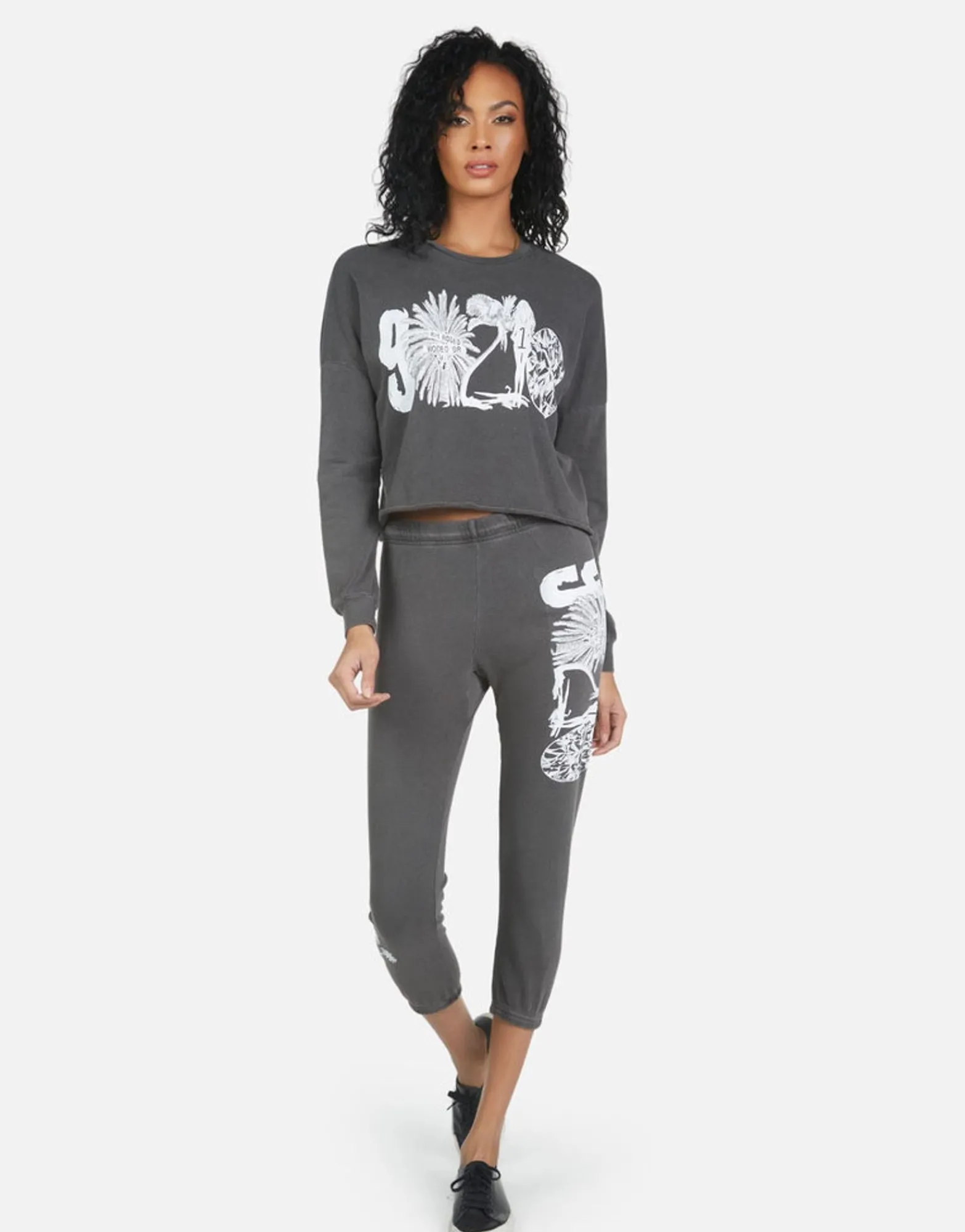 Hot Alana 90210 Women Crop Sweatpants