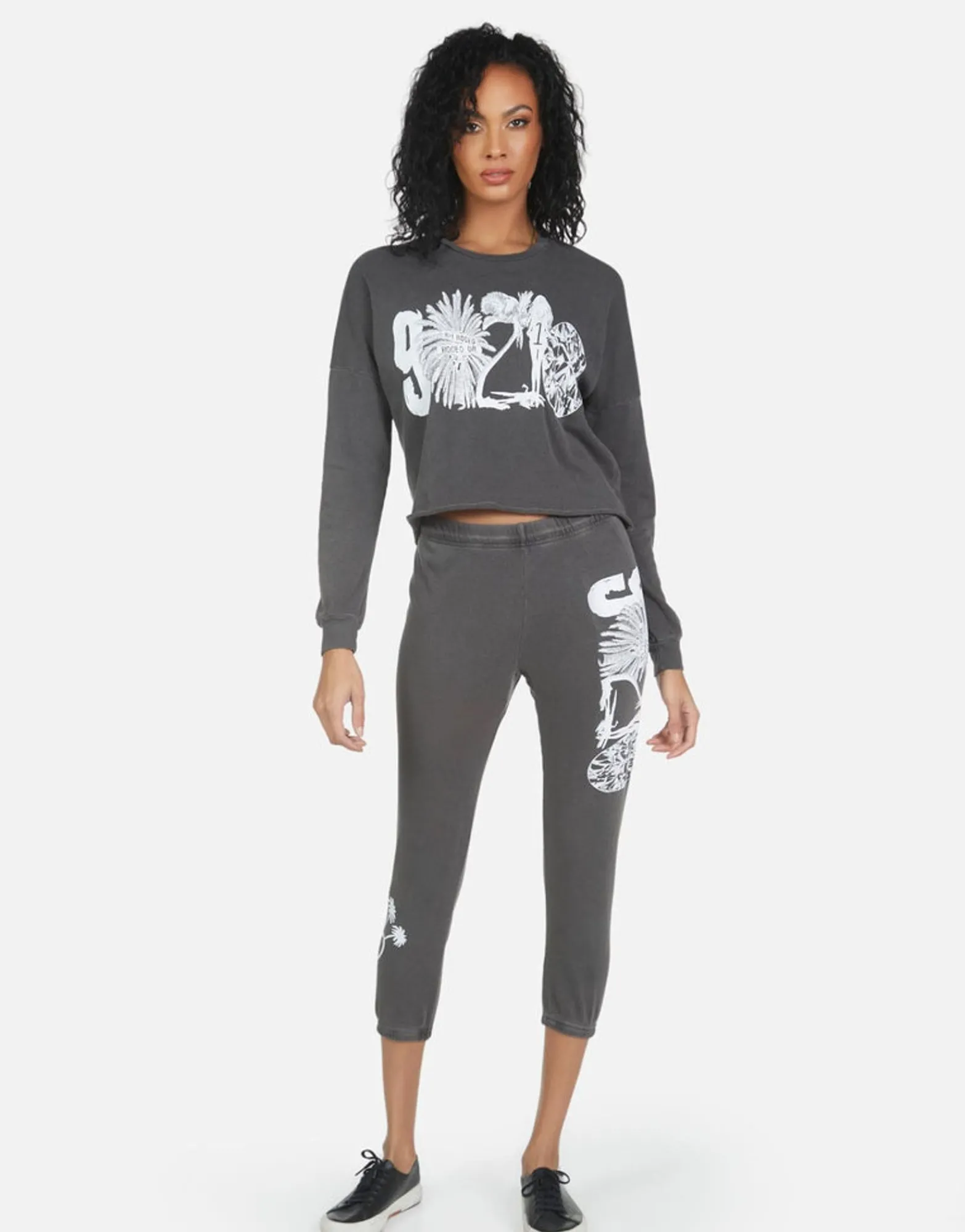 Hot Alana 90210 Women Crop Sweatpants