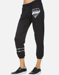 Flash Sale Alana Bone Diamond Women Crop Sweatpants