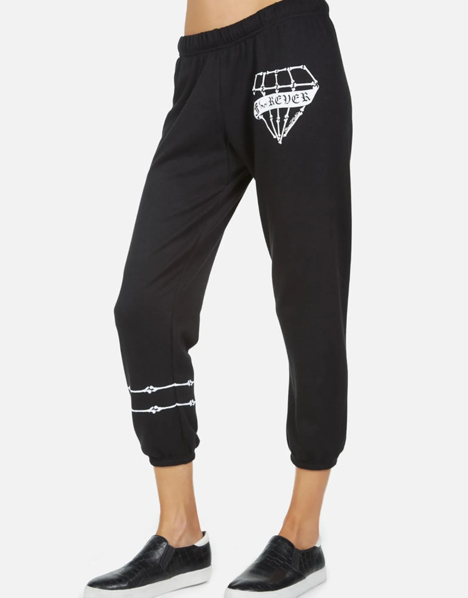 Flash Sale Alana Bone Diamond Women Crop Sweatpants