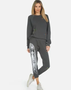 Discount Alana Hippie Girl Women Crop Sweatpants