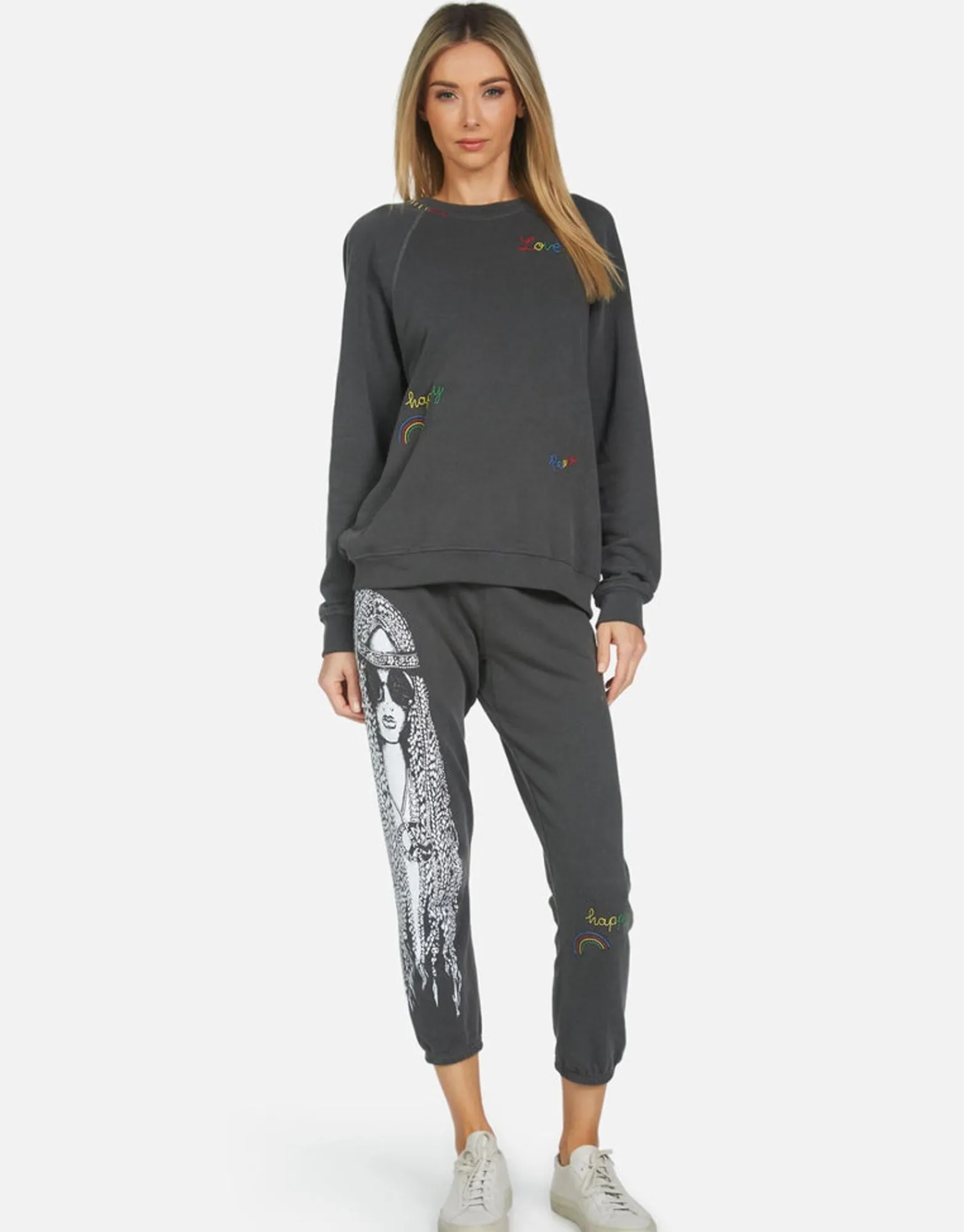 Discount Alana Hippie Girl Women Crop Sweatpants