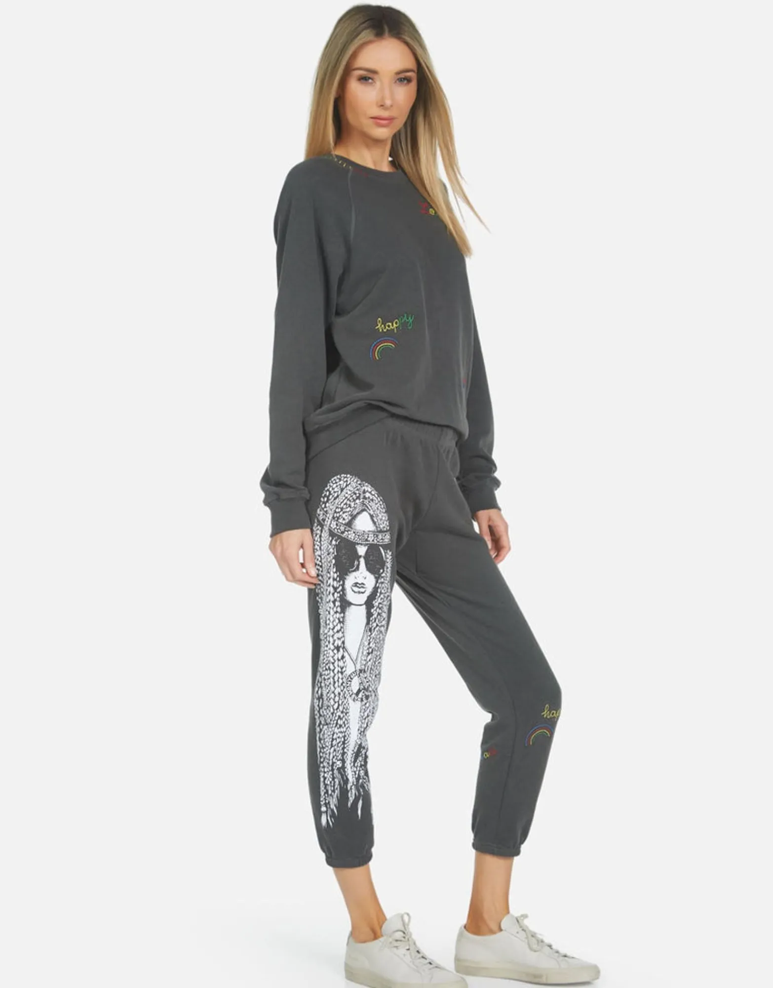 Discount Alana Hippie Girl Women Crop Sweatpants