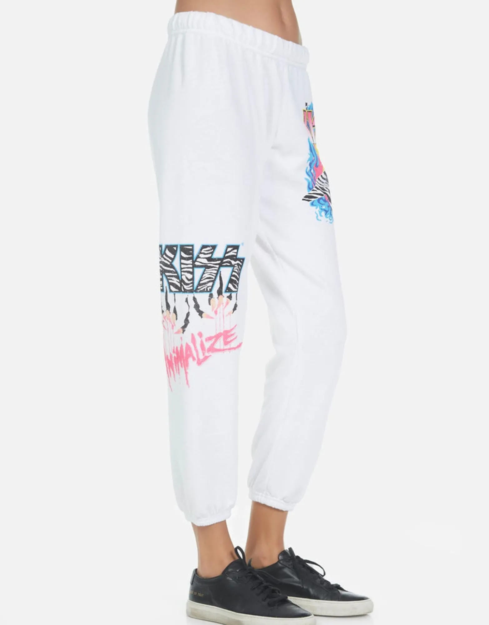 New Alana Kiss Animalize Women Crop Sweatpants
