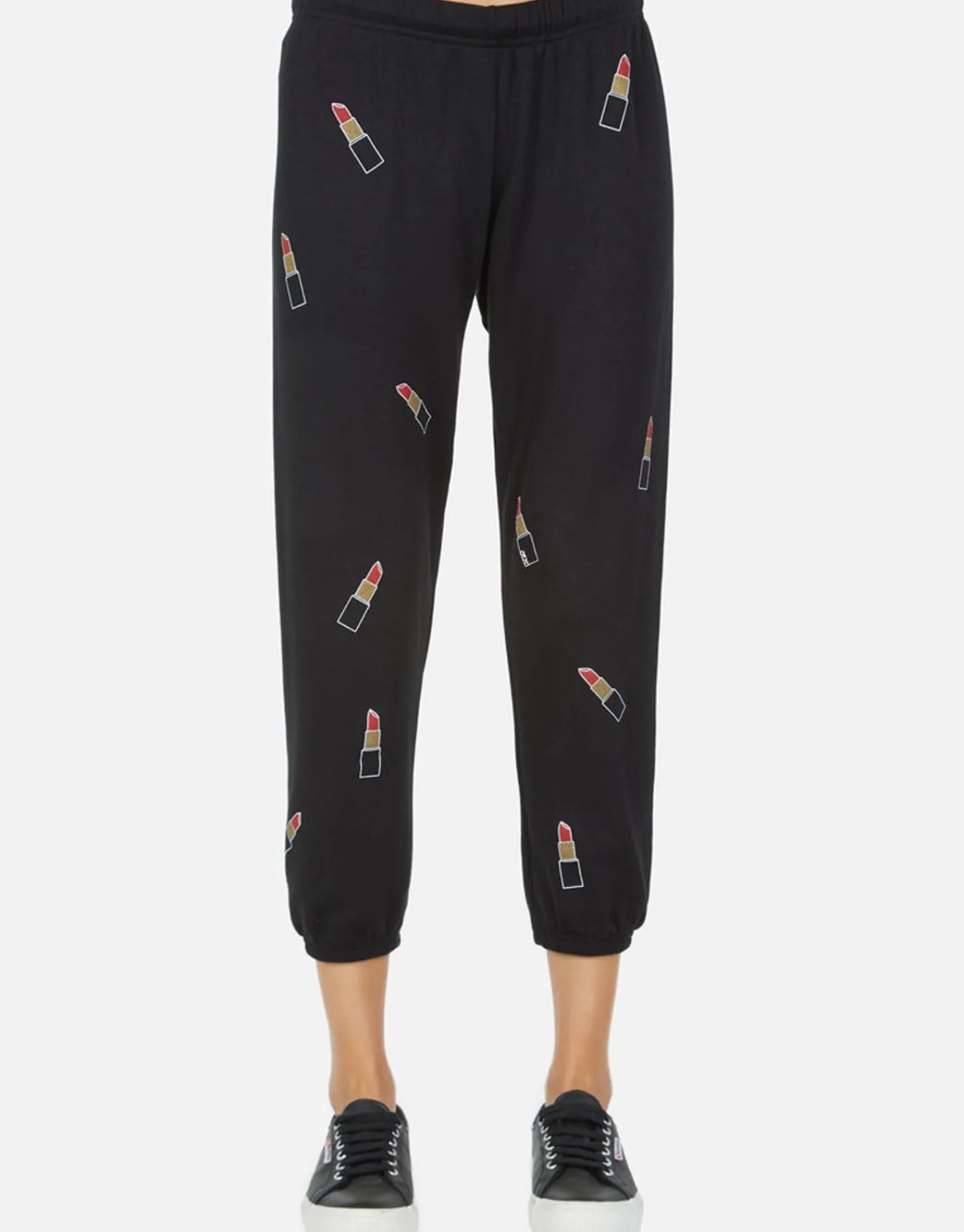 Clearance Alana Mini Lipstick Women Crop Sweatpants