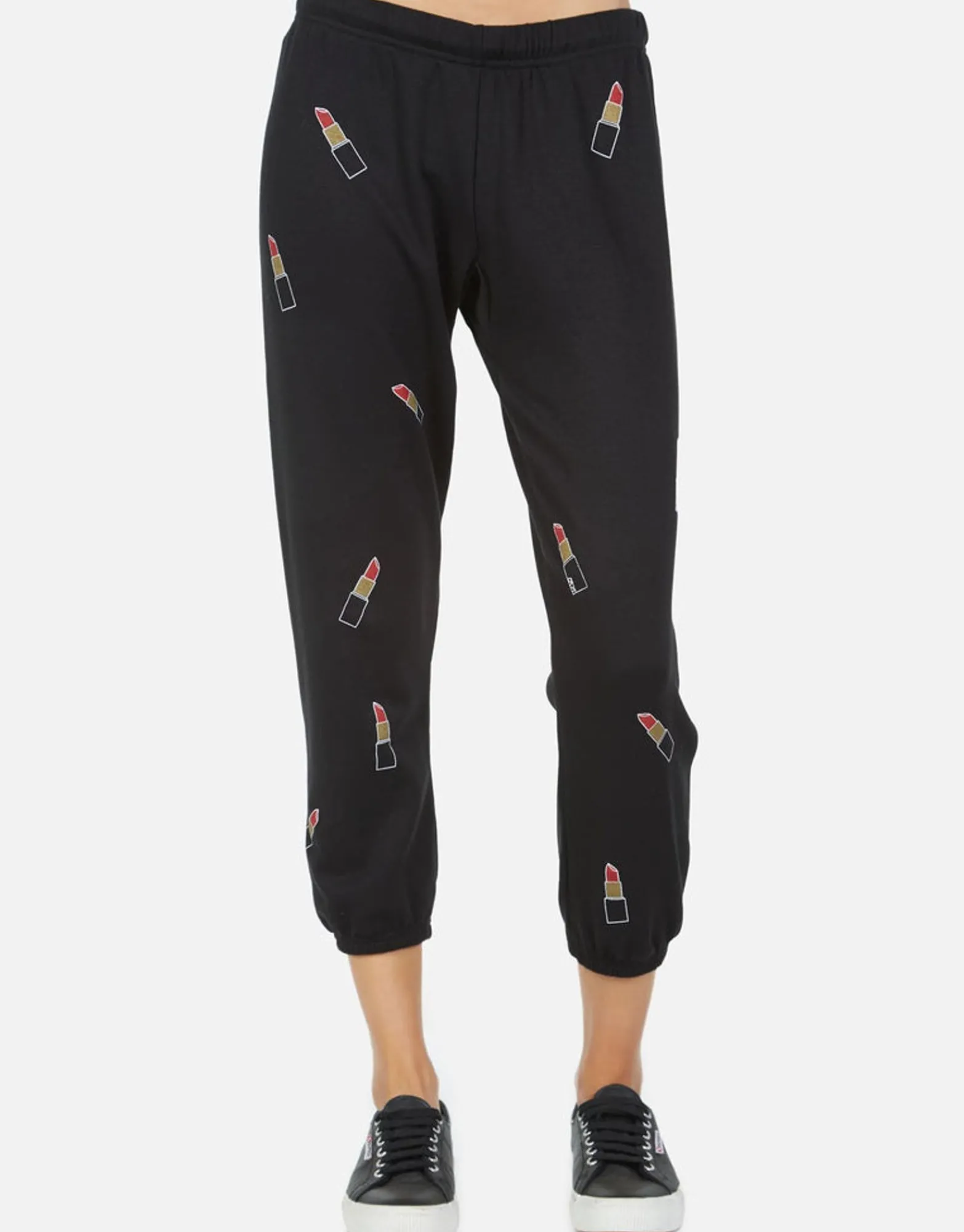 Clearance Alana Mini Lipstick Women Crop Sweatpants