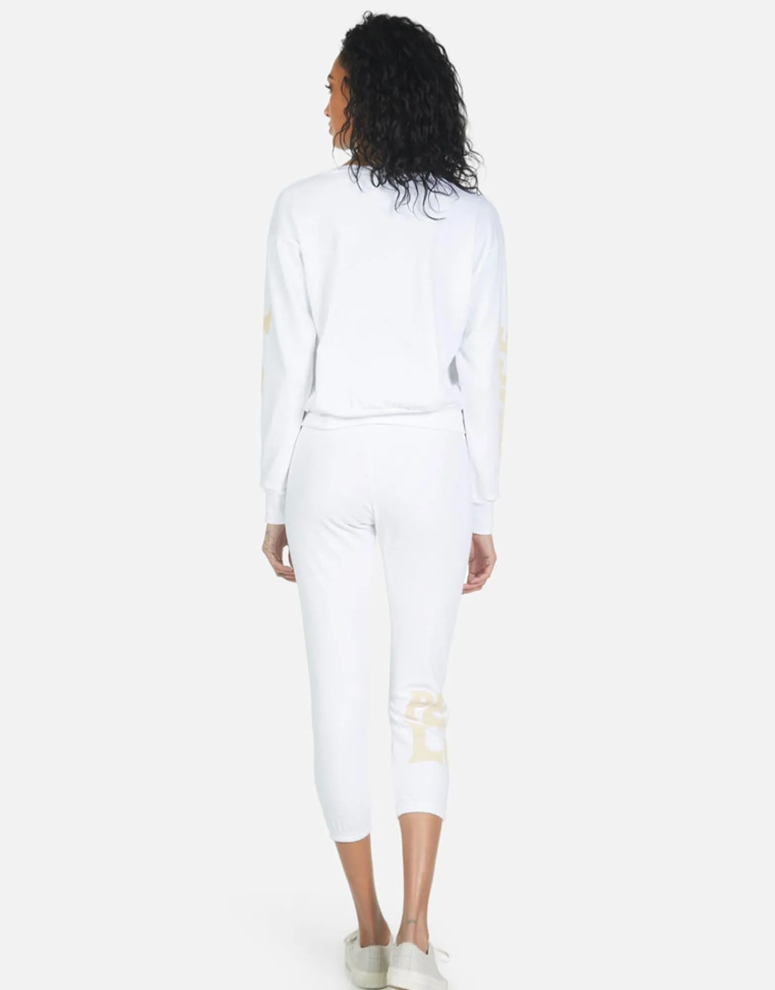 Cheap Alana Peace Love Camel Women Crop Sweatpants