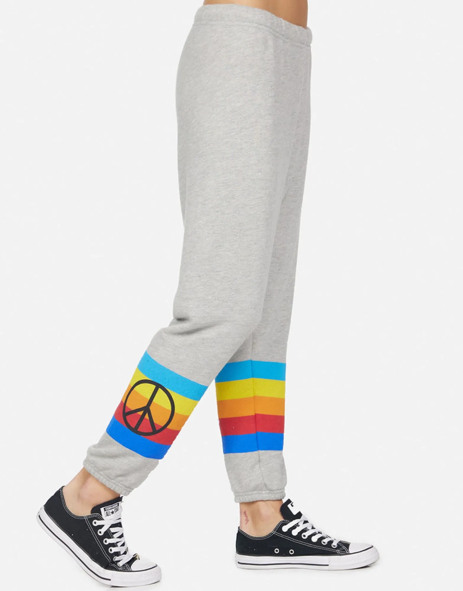New Alana Peace Rays Women Crop Sweatpants