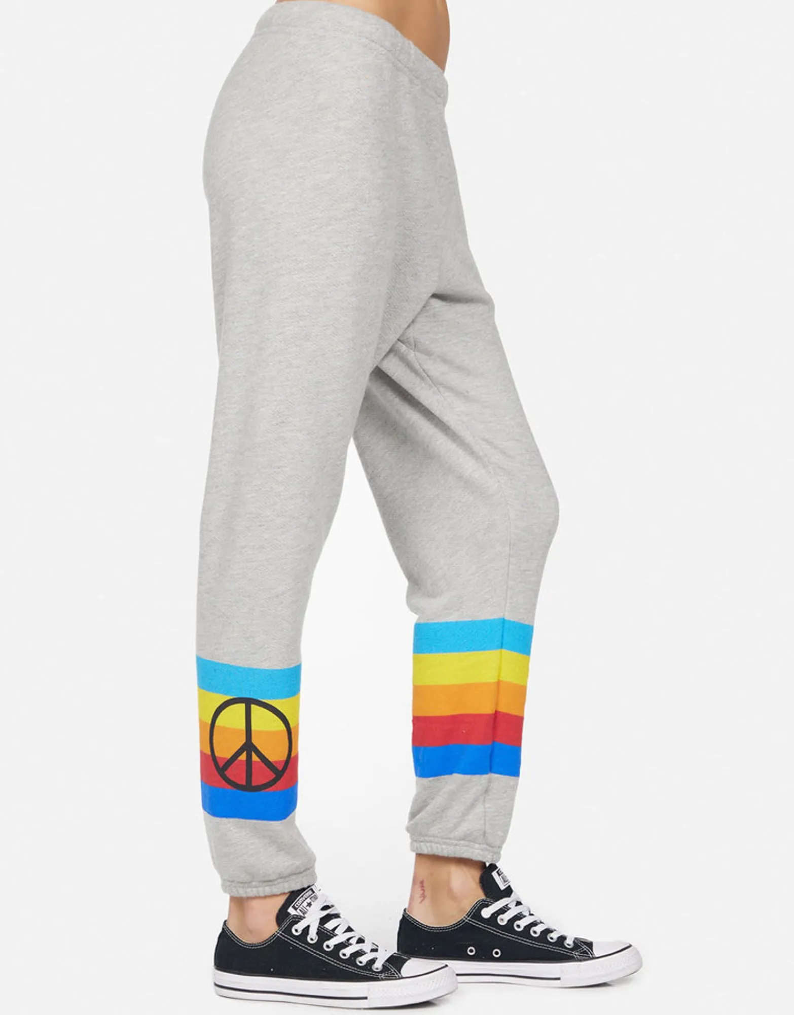 New Alana Peace Rays Women Crop Sweatpants