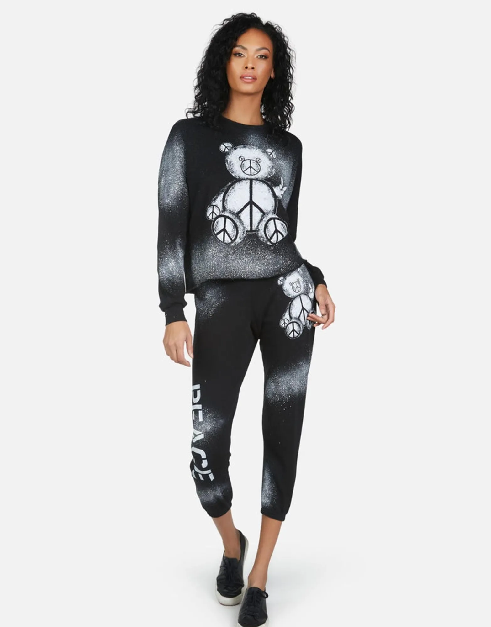 Flash Sale Alana Peace Teddy Women Crop Sweatpants