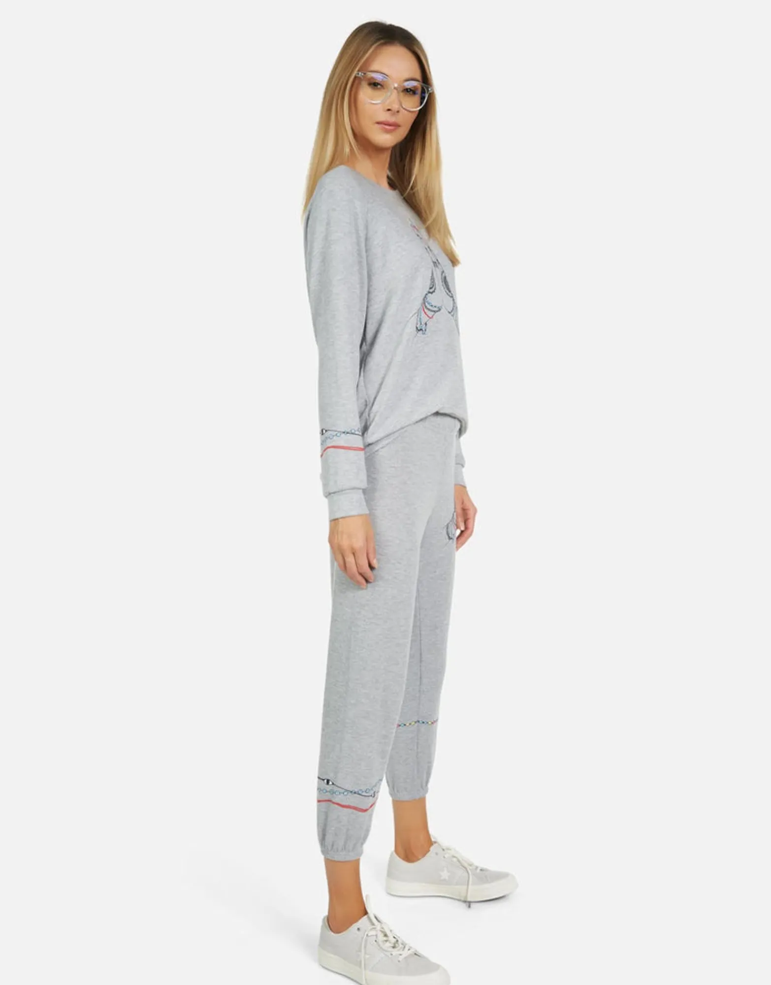 Sale Alana Prayer Hands Women Crop Sweatpants