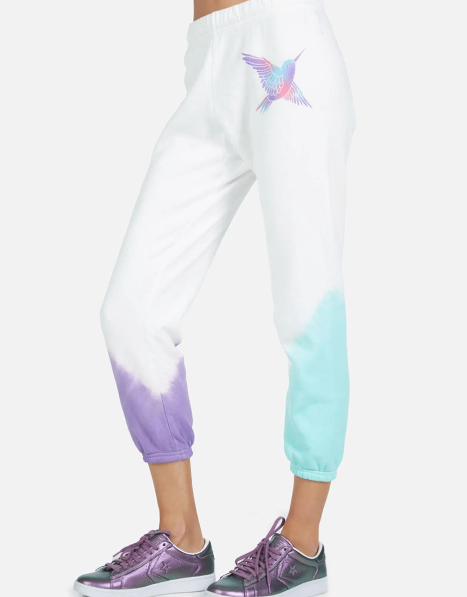 Clearance Alana Pretty Hummingbird Women Crop Sweatpants