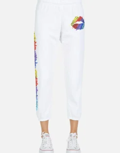 Best Alana Scribble Lip Women Crop Sweatpants