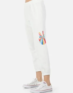 Fashion Alana Stripe Peace Women Long Sweatpants