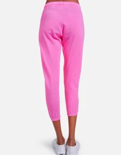 Online Alana X Pink Lightning Bolt Women Crop Sweatpants
