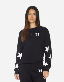 Clearance Anela Rock Star Butterfly Women Long Sleeve