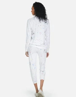 Shop Annabelle Peace Teddy Women Crop Sweatpants