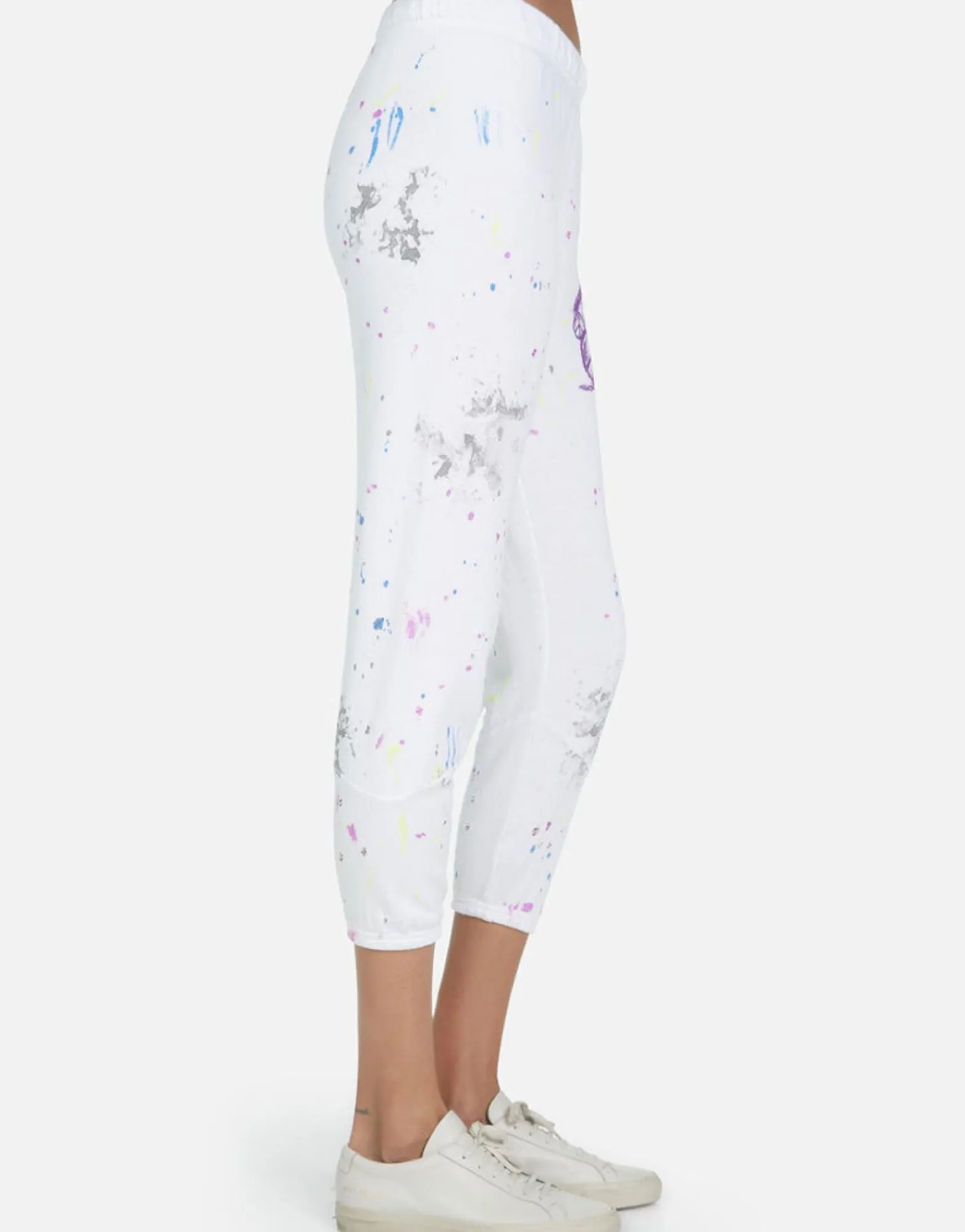 Shop Annabelle Peace Teddy Women Crop Sweatpants