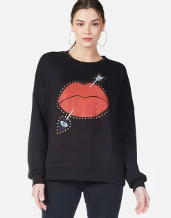 Outlet Arrow Lip L/S Boyfriend Pullover In | Sierra By Women Long Sleeve