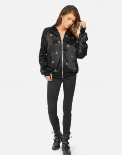 Best Sale Ayla Mini Crystal Cross Bone Skulls Women Jackets