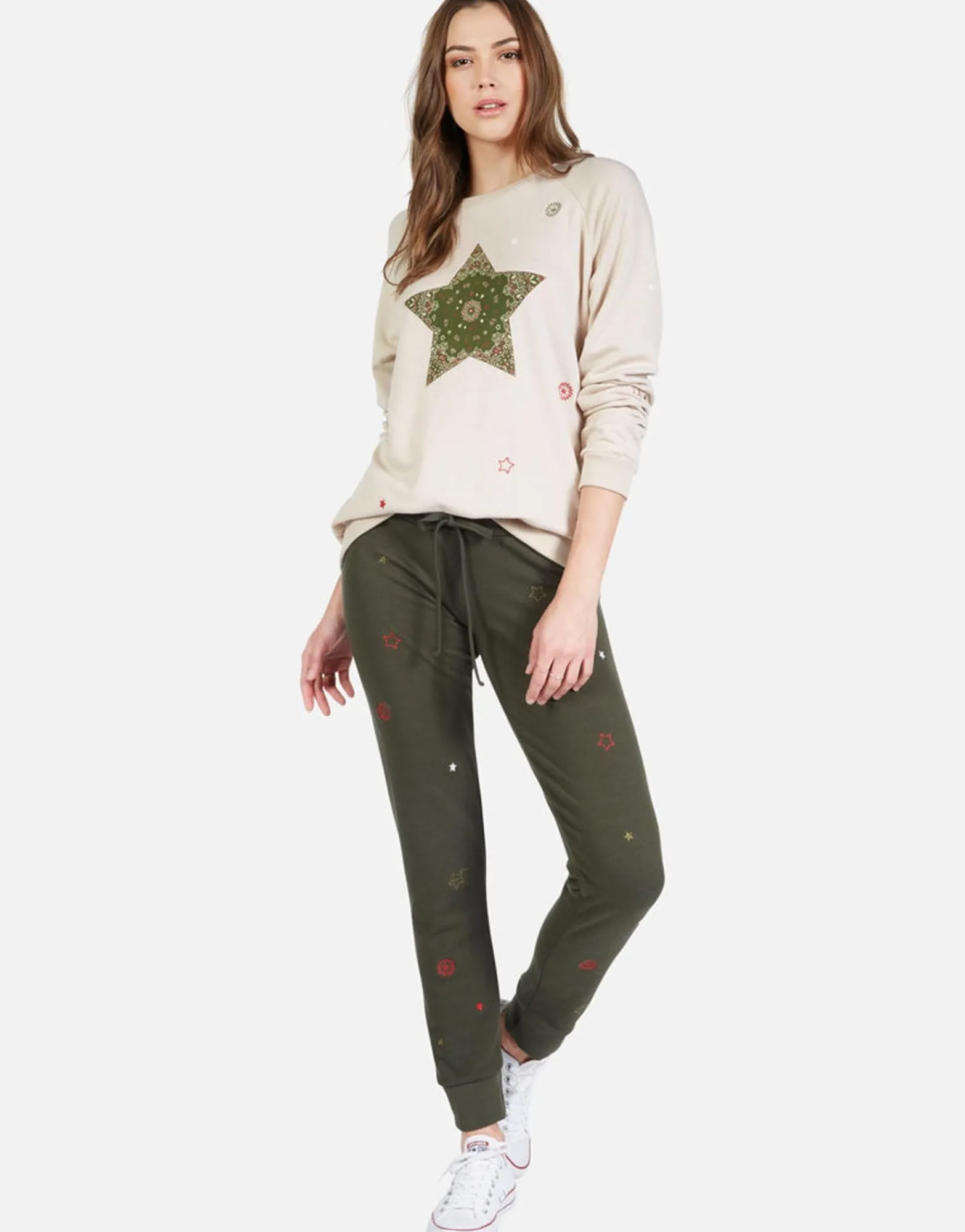 Outlet Bandana Elements Lounge Sweatpant W/ Cuff | Jess By Women Long Sweatpants