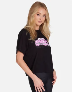 Online Barbie Convertible Boxy Crop Top In | Rue By Women Short Sleeve