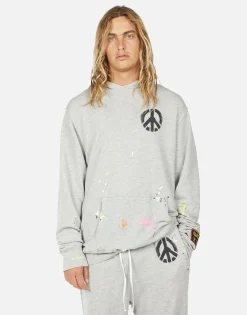Cheap Beckford Airbrush Peace Men Hoodies