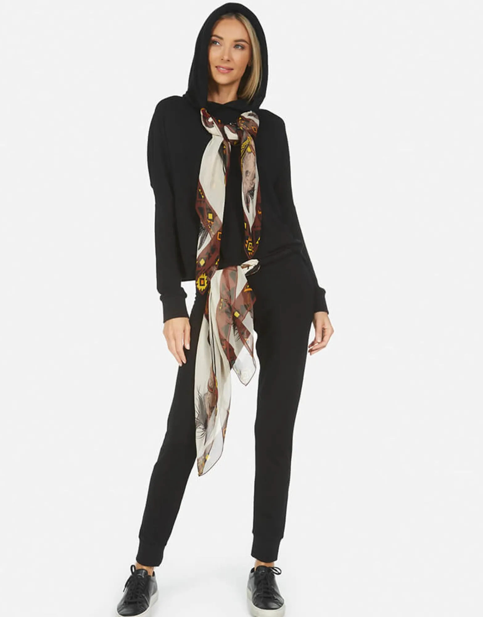 New Belinda Scarf Made In Los Angeles California Usa Ultra Soft Lightweight Women Hoodies