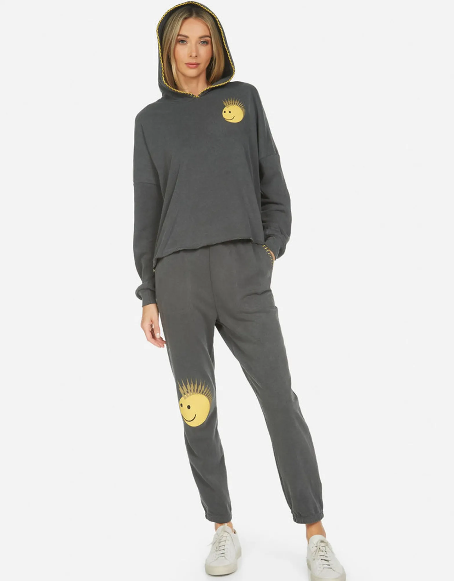 Cheap Bernice Punk Happy Eye Women Hoodies