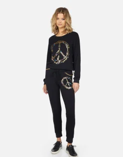 Sale Bethany Foil Chain Peace Women Long Sleeve