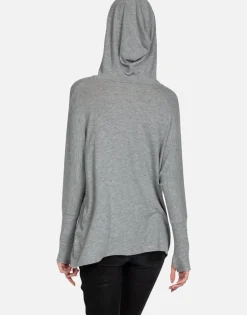 Store Biting Lip Yin Yang Oversized Pullover W/ Hood | Wilma By Women Hoodies