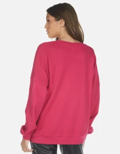 Best Blondie Heart L/S Boyfriend Pullover | Sierra By Women Long Sleeve