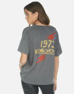 Discount Bowie 1973 Tour Concert Tee | Liberty By Women Short Sleeve
