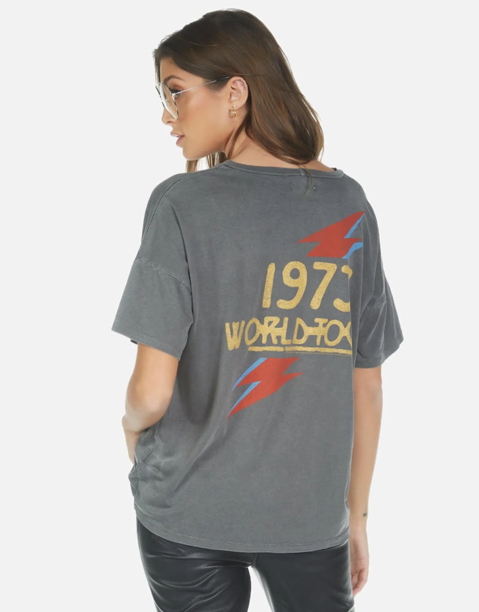 Discount Bowie 1973 Tour Concert Tee | Liberty By Women Short Sleeve