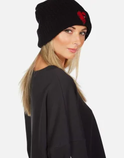 Online Boxing Glove Patch Cashmere Slouch Beanie | Blix By Women Sweaters & Knits