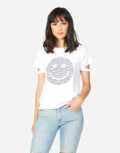 Fashion Bri Happy Skulls Women Short Sleeve
