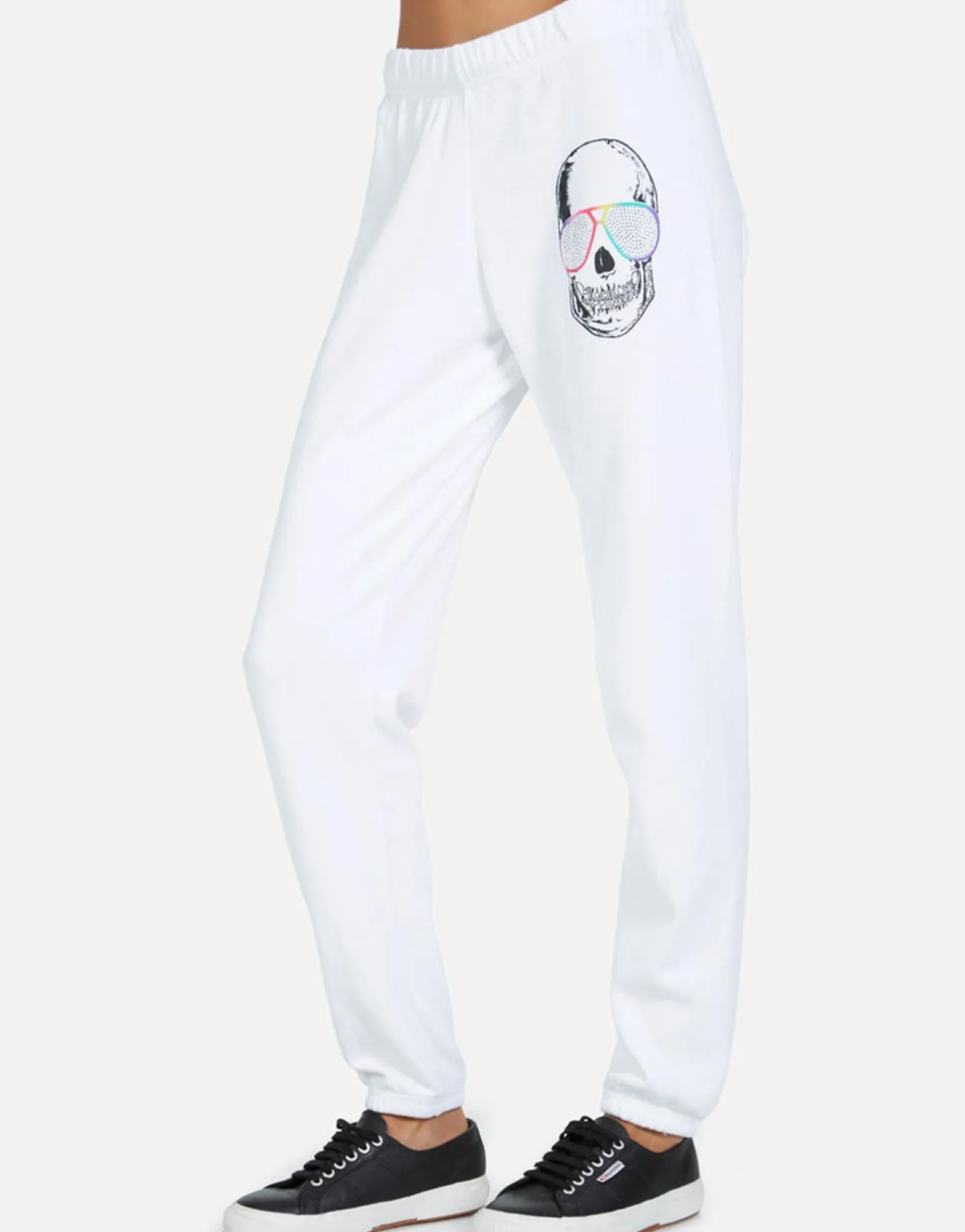 Shop Brynn Cool Skull Women Crop Sweatpants