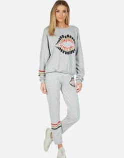 Shop Brynn Lipstick Lip Women Long Sweatpants